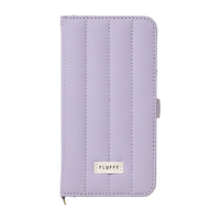 NATURAL　design iPhone17用 手帳型ケース FLUFFY ライラック IP25-61-FFY04