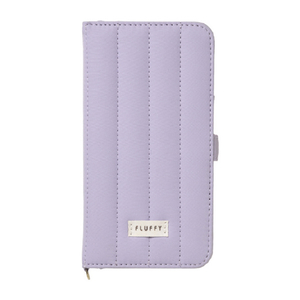 NATURAL　design iPhone17用 手帳型ケース FLUFFY ライラック IP25-61-FFY04-イメージ1