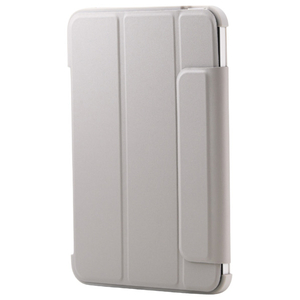 エレコム iPad mini(A17 Pro)用フラップケース 薄型軽量 カラーエッジ 背面クリア グレージュ TB-A25SWVFCGB-イメージ1