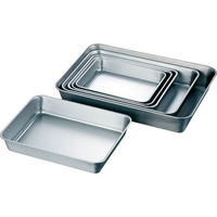 赤川器物製作所 赤川器物/AG18-8ツヤ消し角バット 15枚取 15枚取295×230mm49mm FCK9807-036494006