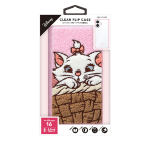 PGA iPhone 16用クリアフリップケース ディズニーマリー PG-D24ACF04MAR-イメージ1