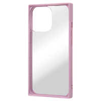 レイアウト iPhone 13 Pro用耐衝撃ハイブリッドケース Pufful スクエア ピンク RT-P32SQ1/CPM