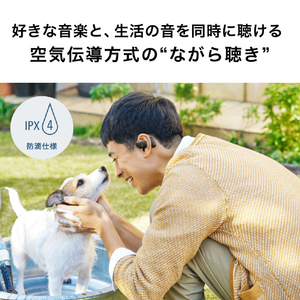 オーディオテクニカ ワイヤレスオープンイヤーイヤフォン ホワイト ATH-AC5TW WH-イメージ6
