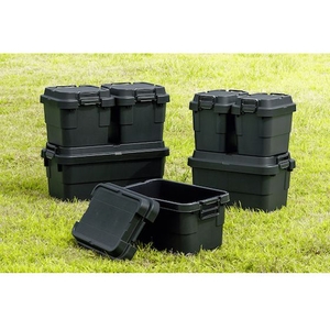 トラスコ中山 トランクカーゴ フラット天板仕様 70L 黒 3935G780390ブラック70 FC969GY-2073991-イメージ2