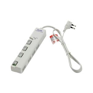 エルパ LEDランプスイッチ付タップ(4個口・1m) WLS-LY4100RS-イメージ1