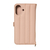 NATURAL　design iPhone17用 手帳型ケース FLUFFY コーラル IP25-61-FFY05-イメージ2