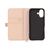 NATURAL　design iPhone17用 手帳型ケース FLUFFY コーラル IP25-61-FFY05-イメージ3