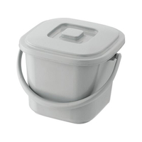 リス ベルク 角バケツ 6.5KB 本体 ライトグレー FC881LE-1961520