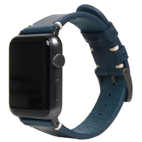 SLG Design Apple Watch 42mm(Series10)/41/40/38mm用バンド Italian Buttero Leather ブルー SD18384AW