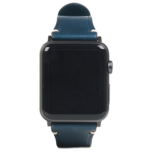SLG Design Apple Watch 38mm/40mm/41mm用バンド Italian Buttero Leather ブルー SD18384AW-イメージ2