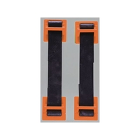 トラスコ中山 TRUSCO/地震対策 転倒防止ゴムベルト 2本入 オレンジ FC525YU-2577468