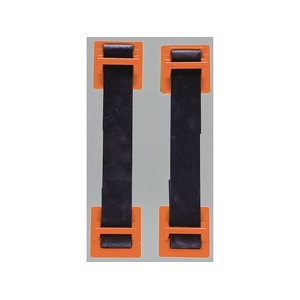トラスコ中山 TRUSCO/地震対策 転倒防止ゴムベルト 2本入 オレンジ FC525YU-2577468-イメージ1