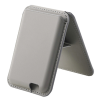 エレコム MagSafe対応iPhone用カードウォレットスタンド MAGKEEP グレー AMS-MAGWSGY