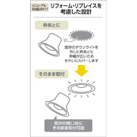 KOIZUMI AD7307W27 LEDダウンライト |エディオン公式通販