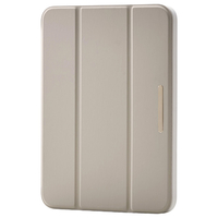 エレコム iPad mini(A17 Pro)用フラップケース 薄型軽量 CHIC STYLE スリープ対応 グレージュ TB-A25SWVJM3GB