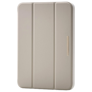 エレコム iPad mini(A17 Pro)用フラップケース 薄型軽量 CHIC STYLE スリープ対応 グレージュ TB-A25SWVJM3GB-イメージ1