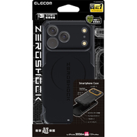 エレコム iPhone18 Pro Max用ZEROSHOCK ケース 極限 MAGKEEP ブラック PM-A26DZEROKMBK