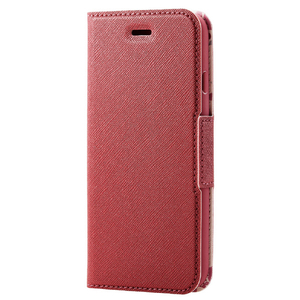 エレコム iPhone SE(第3世代)/SE(第2世代)/8/7用レザーケース 手帳型 UltraSlim Flowers 薄型 磁石付 ディープピンク PM-A22SPLFUJPND-イメージ2