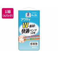 クレシア アクティ Wの素材で快適パンツ うす型 M-Lサイズ 20枚4Ｐ FC440YN-89067