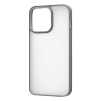 レイアウト iPhone 13 Pro用マットハイブリッド SHEER シアーホワイト/グレー RT-P32BS4/WGR