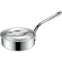 MTI/プロガスト アルミ浅型片手鍋 15cm (目盛付) 150mm60mm1.0L0.25L FCK7547-043355015