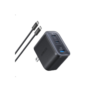 Anker Nano Charger (70W, 3 Ports) with USB-C & USB-C ケーブル ブラック B121AN11-イメージ1