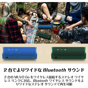 CREATIVE Bluetooth スピーカー MUVOシリーズ ブルー SP-MVGO-BU-イメージ7