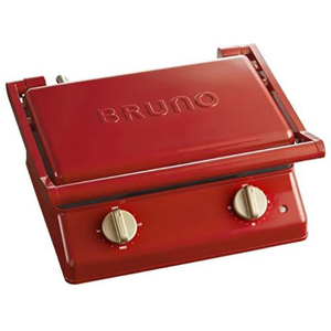 BRUNO グリルサンドメーカー ダブル レッド BOE084-RD-イメージ1