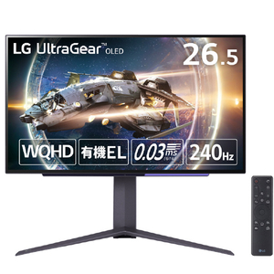 LGエレクトロニクス 26．5型ゲーミング液晶ディスプレイ LG UltraGear ブラック 27GR95QE-B-イメージ1