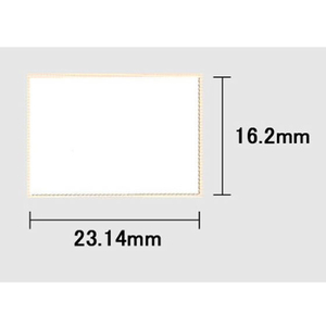 サトー DUO220用ラベル白無地半糊ミシン目入り 220-1 10巻 F410483-133-99900-5-イメージ4
