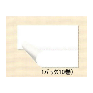 サトー DUO220用ラベル白無地半糊ミシン目入り 220-1 10巻 F410483-133-99900-5-イメージ5