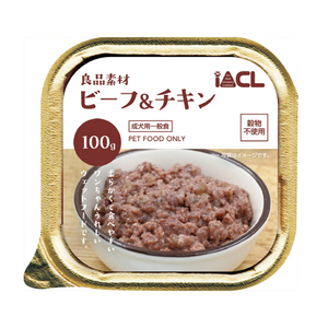 イトウ&カンパニー 良品素材 アルミトレイ ビーフ＆チキン 100g ﾘﾖｳﾋﾝｿｻﾞｲﾋﾞ-ﾌﾁｷﾝ100G-イメージ1