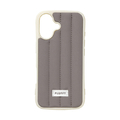 NATURAL　design iPhone17用 背面型ケース FLUFFY グレー IP25-61-FFYH02