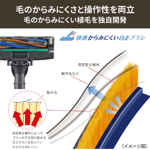 三菱 サイクロンタイプ 自走式パワーブラシクリーナー e angle select Be-Kシリーズ ミストグレー TC-ES2E6-H-イメージ3