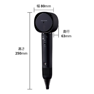 シャープ プラズマクラスタードレープフロードライヤー Plasmacluster Beauty ブラック系ミッドナイトブラック IB-WX902-B-イメージ3