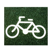 アトムサポート アトムペイント/フロアサイン 自転車マーク 幅62cm×高さ35cm FC101HA-2066720