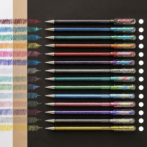 ぺんてる デュアルメタリック 1.0mm セット オリジナル+ファンタジー14色 FCE366U-K110-D14ST-イメージ7