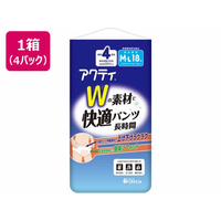 クレシア アクティ Wの素材で快適パンツ 長時間 M-Lサイズ 18枚4P FC442YN-89071