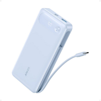 Anker Power Bank(20000mAh 87W Built-In USB-C ケーブル) パープル A1383NV1