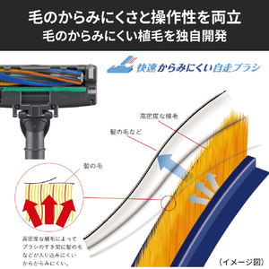 三菱 紙パックタイプ 自走式パワーブラシクリーナー e angle select Be-Kシリーズ マットブラック TC-GS2E6-B-イメージ3