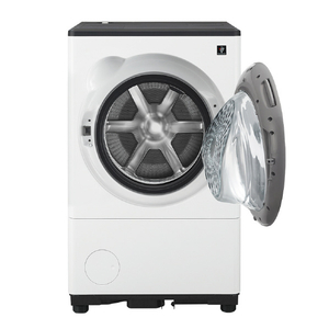 シャープ 【右開き】10kgドラム洗濯機 ラスターホワイト ES-10L2-WR-イメージ3