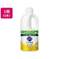 KAO キュキュット クリア除菌 レモンの香り つめかえ用 1250mL 6個 FC803SS