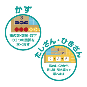 学研ステイフル はめて、つなげて、見てわかる!あそんでかず・さんすう ﾊﾒﾃﾂﾅｹﾞﾃﾐﾃﾜｶﾙｱｿﾝﾃﾞｶｽﾞｻﾝｽｳ-イメージ6