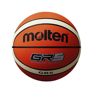モルテン GR5 ゴムバスケットボール 5号球 オレンジ×アイボリー FC657PD-BGR5OI-イメージ1