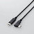 エレコム USB Type-Cケーブル やわらかL字タイプ(2m) ブラック U2C-CCLY20NBK-イメージ8