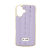 NATURAL　design iPhone17用 背面型ケース FLUFFY ライラック IP25-61-FFYH04