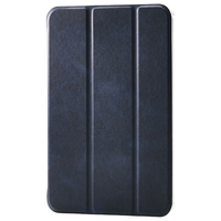 エレコム iPad mini(A17 Pro)用フラップケース 薄型軽量 背面クリア 2アングル ネイビー TB-A25SWVNV