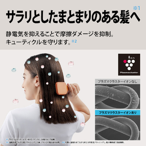 シャープ プラズマクラスタードライヤー Plasmacluster Beauty ブラック系ミッドナイトブラック IB-P802-B-イメージ8