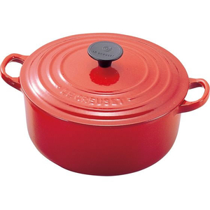 ル・クルーゼ ル・クルーゼ トラディション ココットロンド 22cm 2501-22-06 チェリーレッド FC873LS-6499310-イメージ1