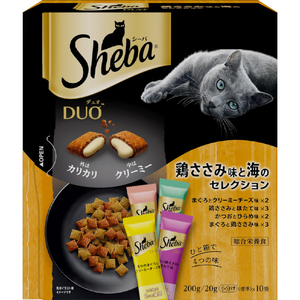 マースジャパンリミテッド シーバ デュオ 鶏ささみ味と海のセレクション(200g) ｼ-ﾊﾞﾃﾞﾕｵﾄﾘｻｻﾐｾﾚｸｼﾖﾝ200G-イメージ1